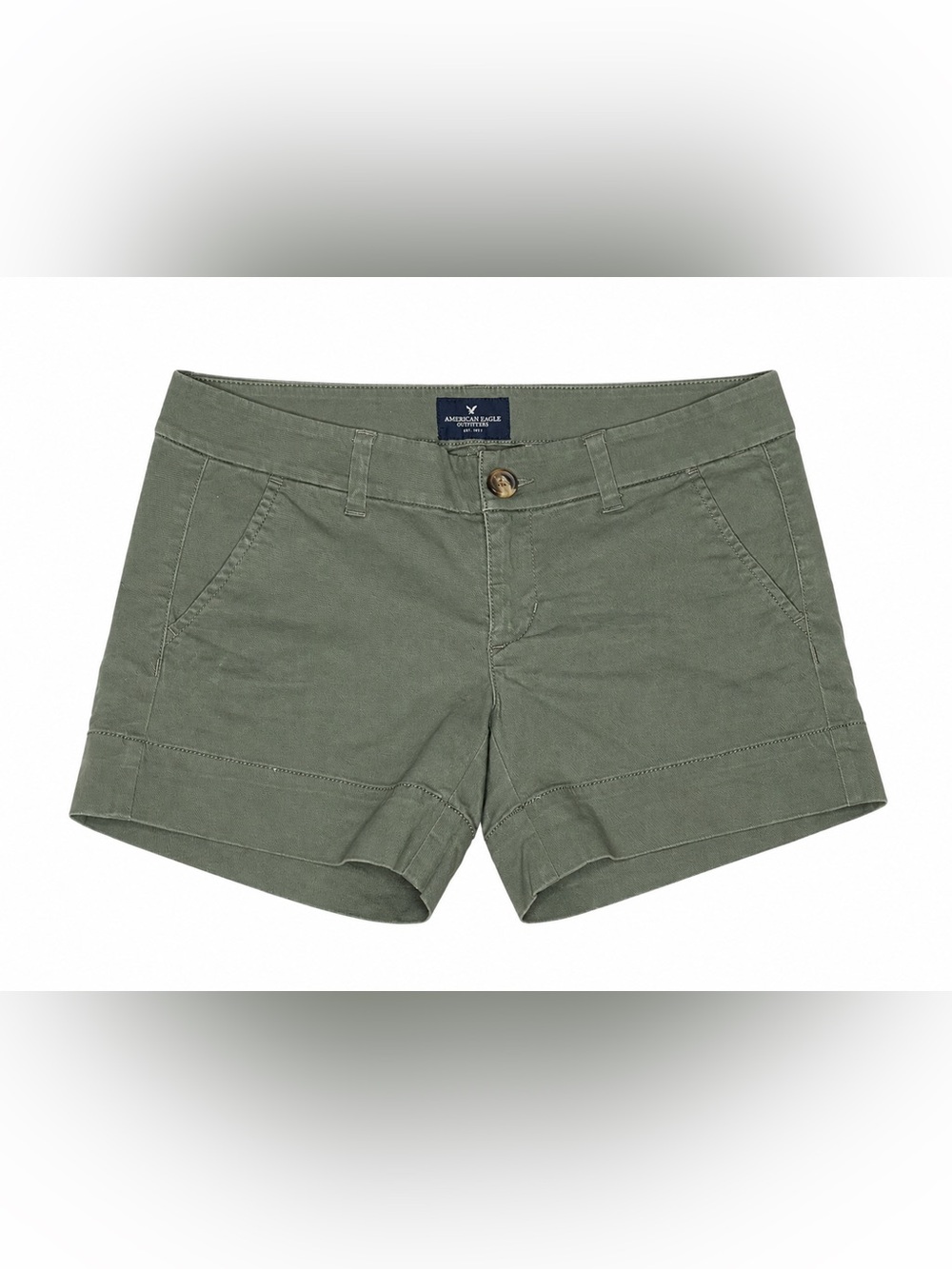 American Eagle Outfitters Olive Green Women’s Chino Shorts Sz 2